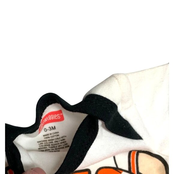Swiggies Boys Infant Baby Size 0 3 Months White Black Short Sleeve 1 Piece Bodys - Picture 3 of 3